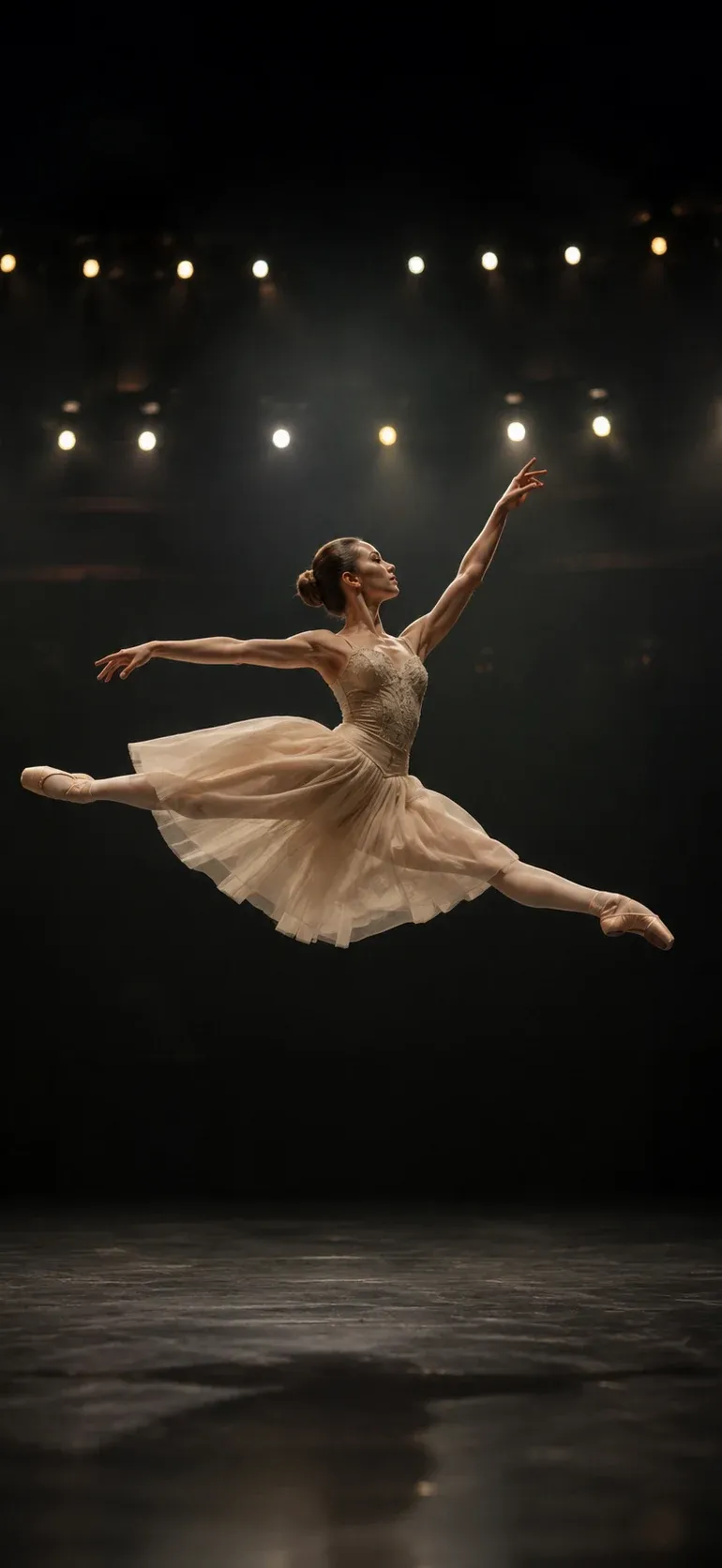 Ballet Leap on Stage