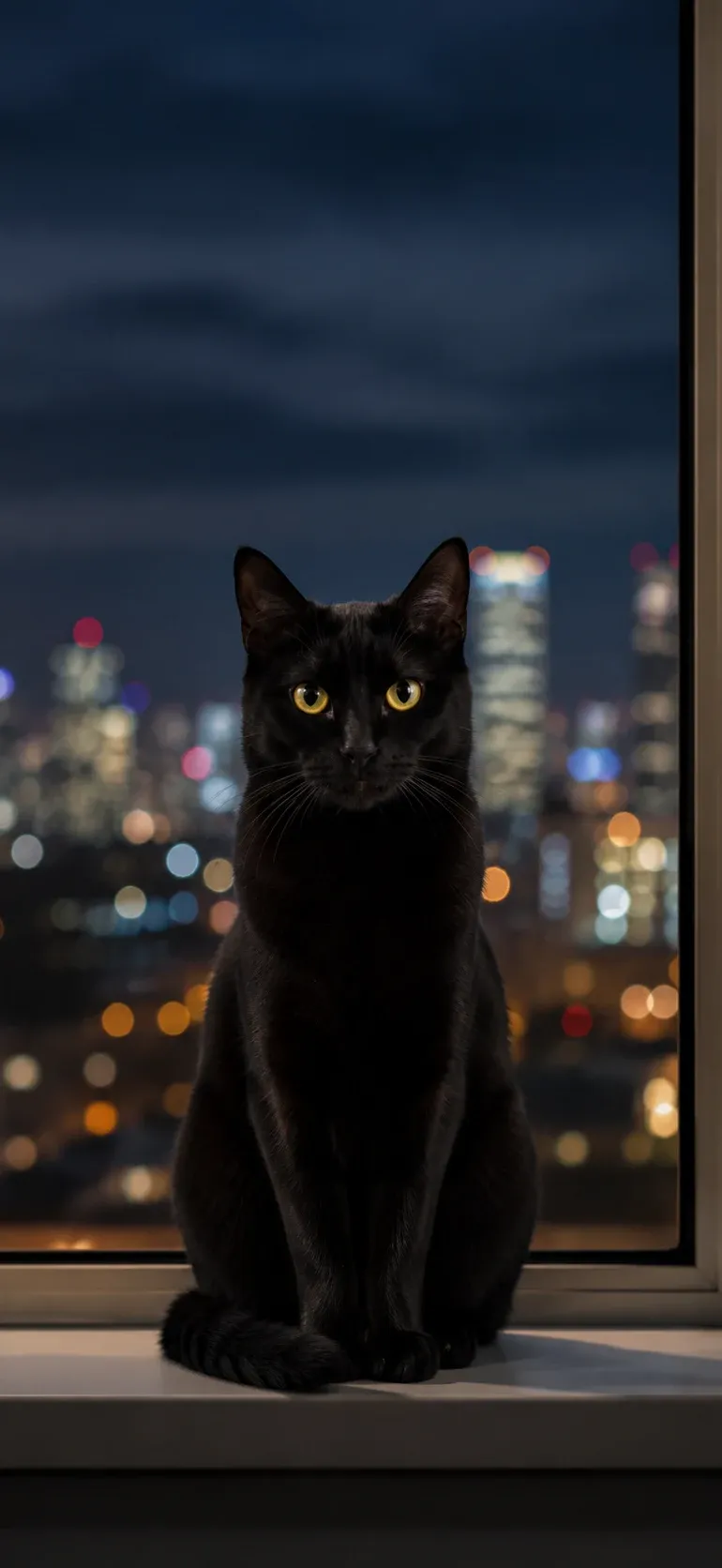 Black Cat City Night