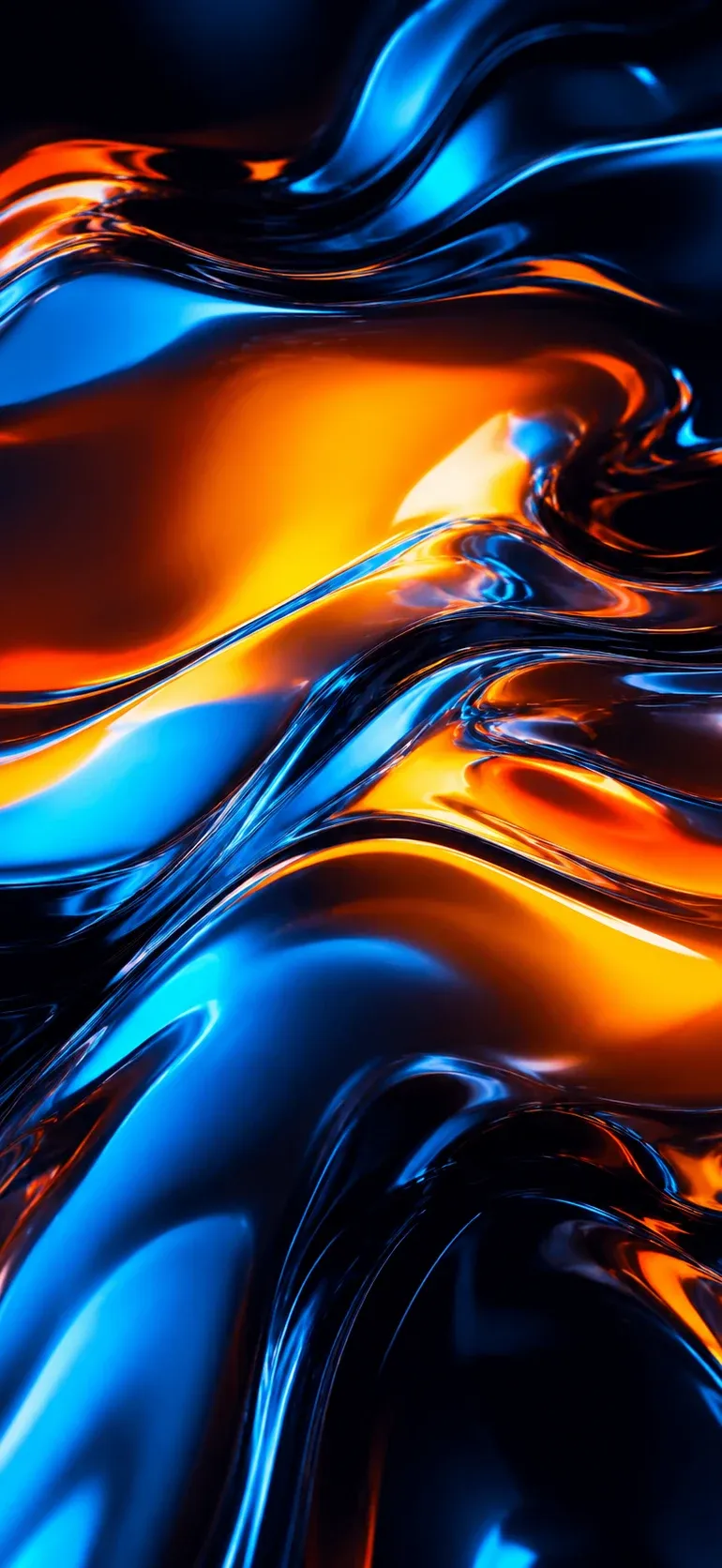 Blue Fire Liquid Flow