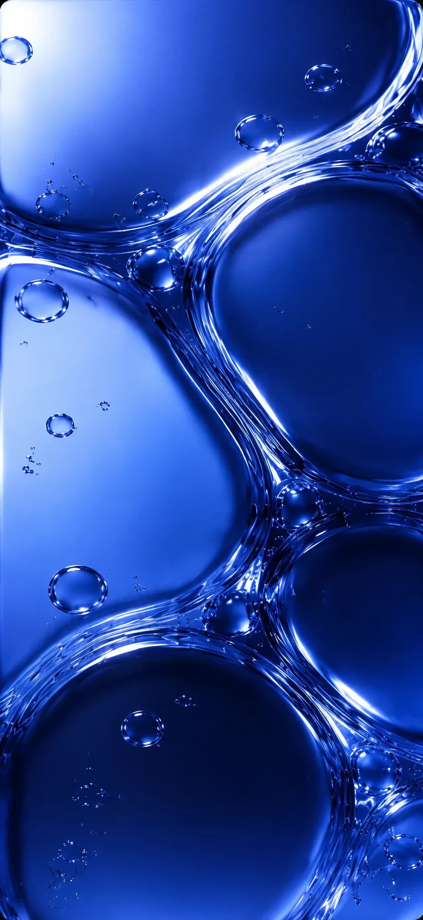 Blue Water Bubbles