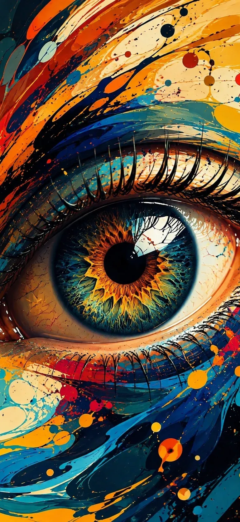 Colorful Eye Explosion