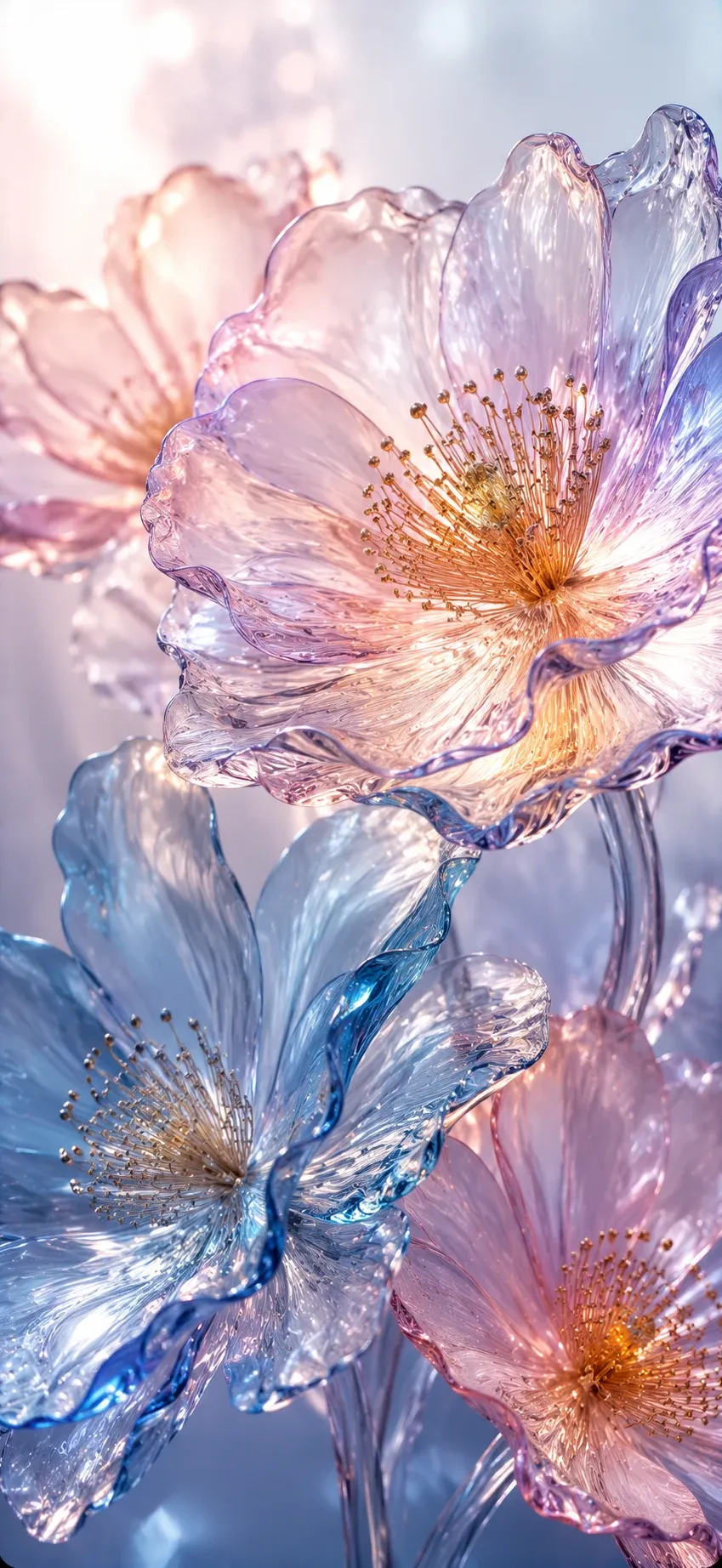 Glass Flower Blooms