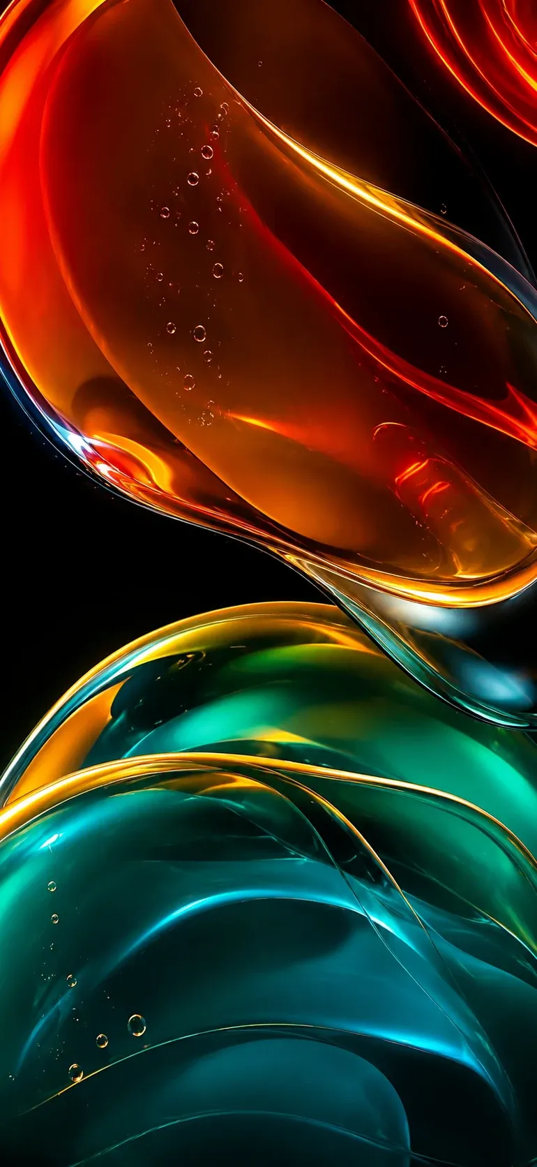 Glowing Liquid Waves