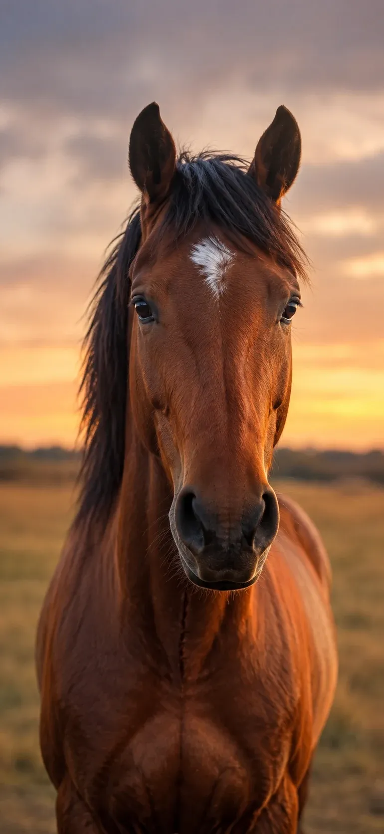 Golden Hour Horse Portrait