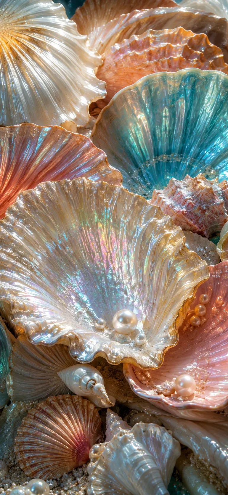 Iridescent Pearl Shells