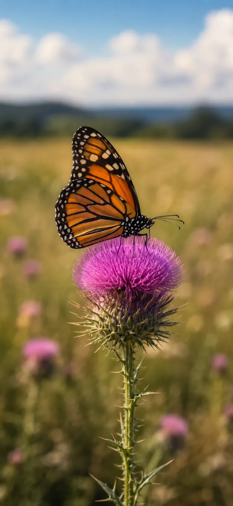 Monarch on Thistle