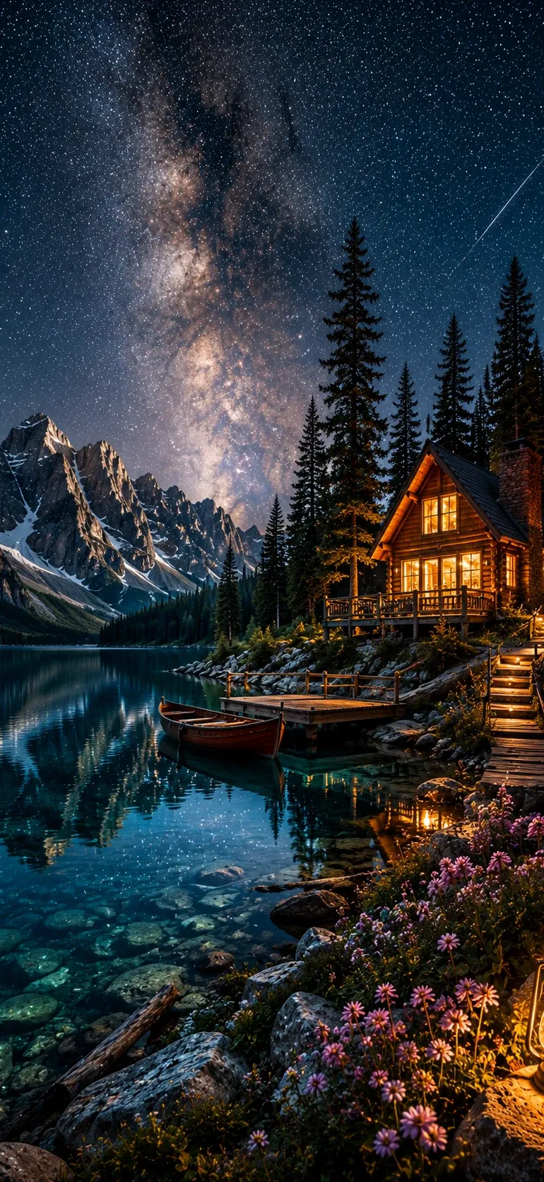 Mountain Cabin Starlight