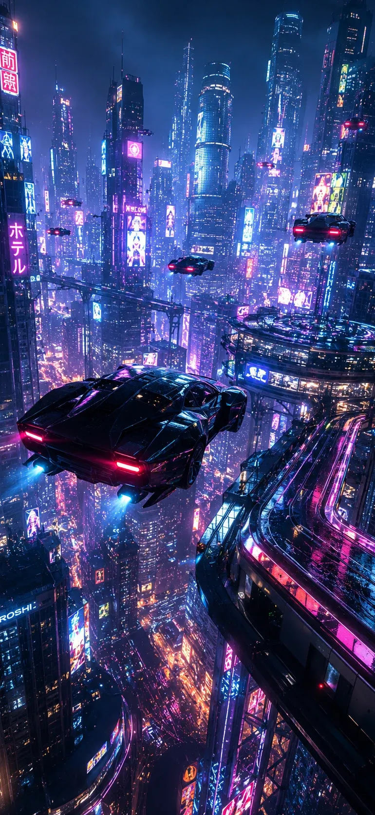 Neon City Night Drive