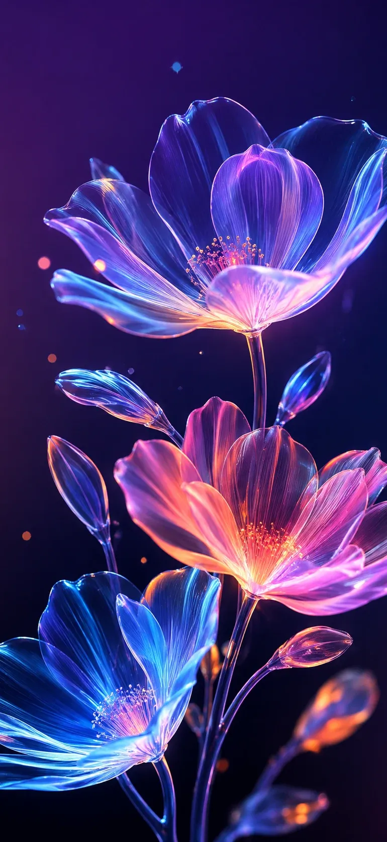 Neon Flower Bloom