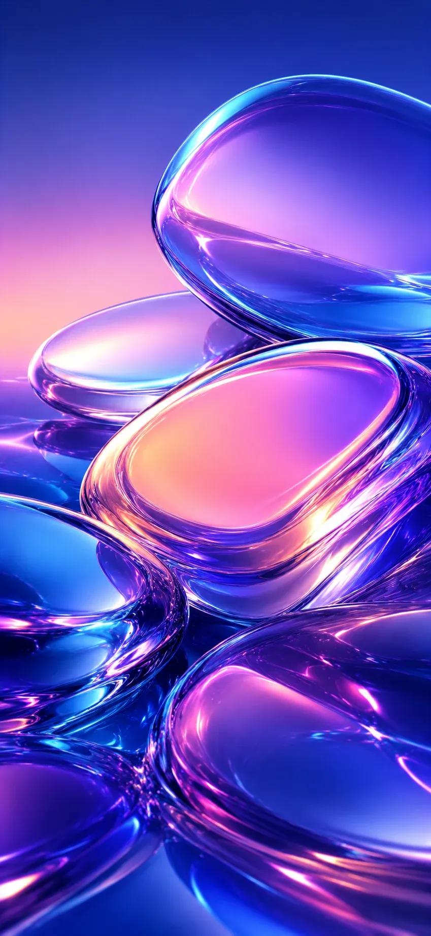 Neon Glass Waves